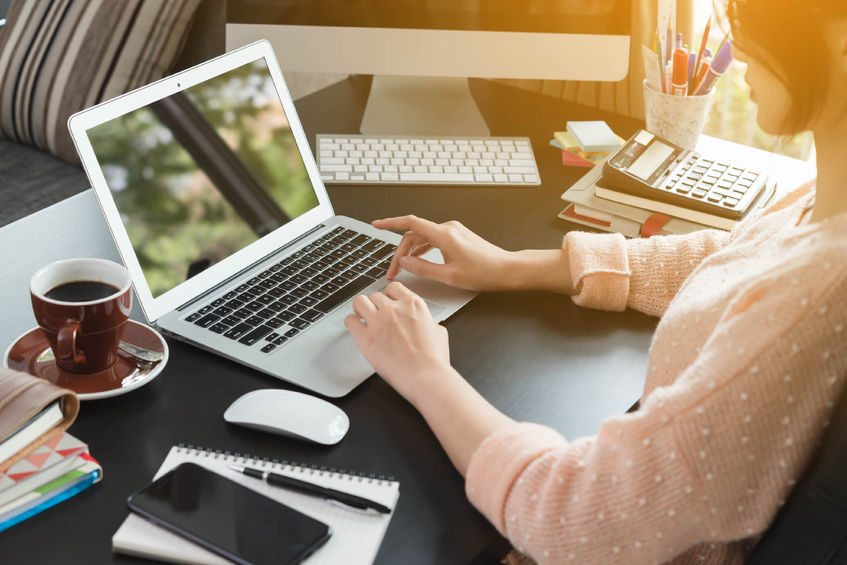 Woman in Laptop